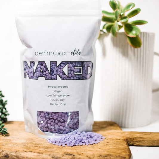 Dermwax Elite NAKED Sparkle Lilac Hard Wax Beads