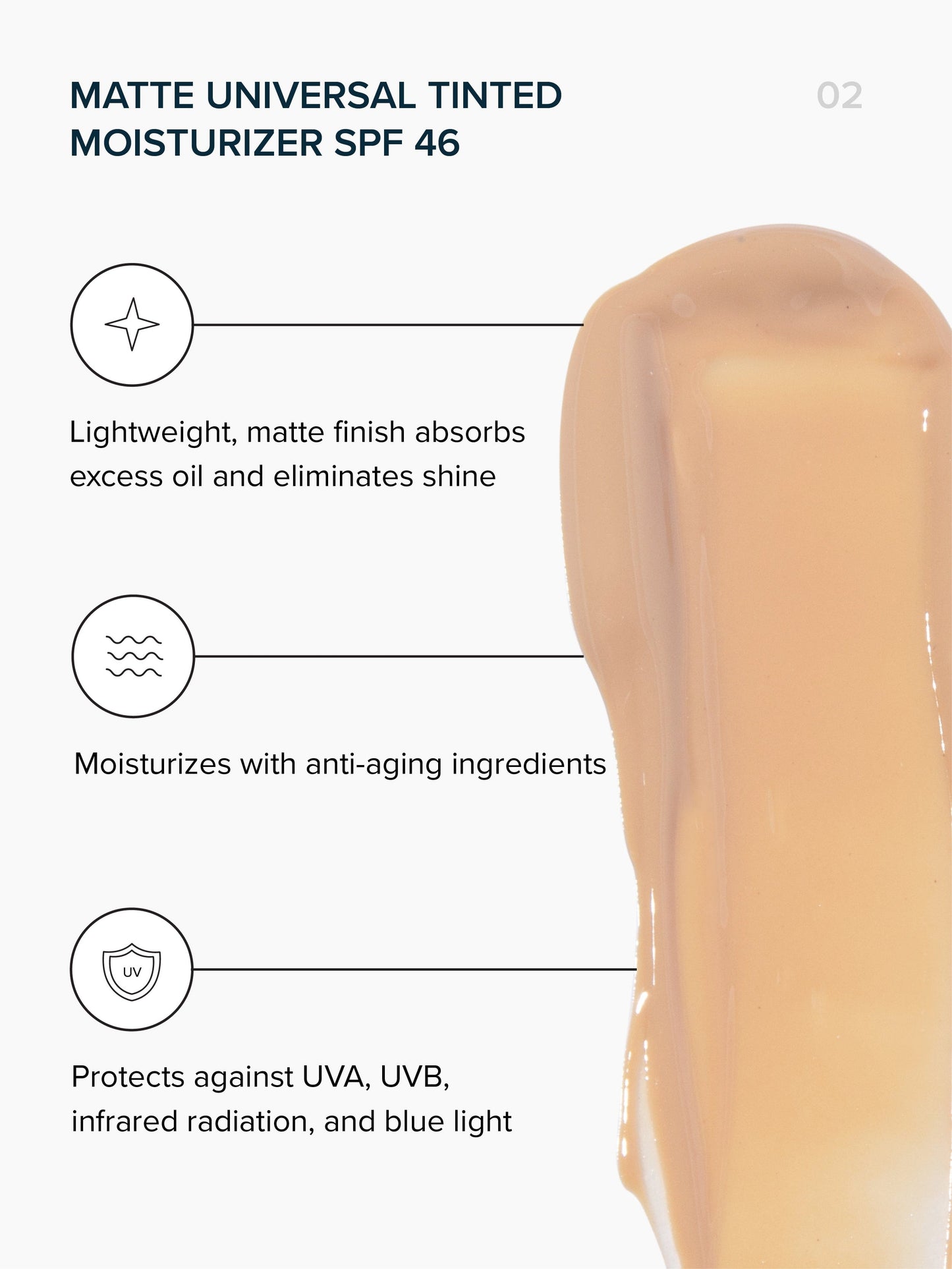 The Core3 - Matte Universal Tinted Moisturizer SPF 46