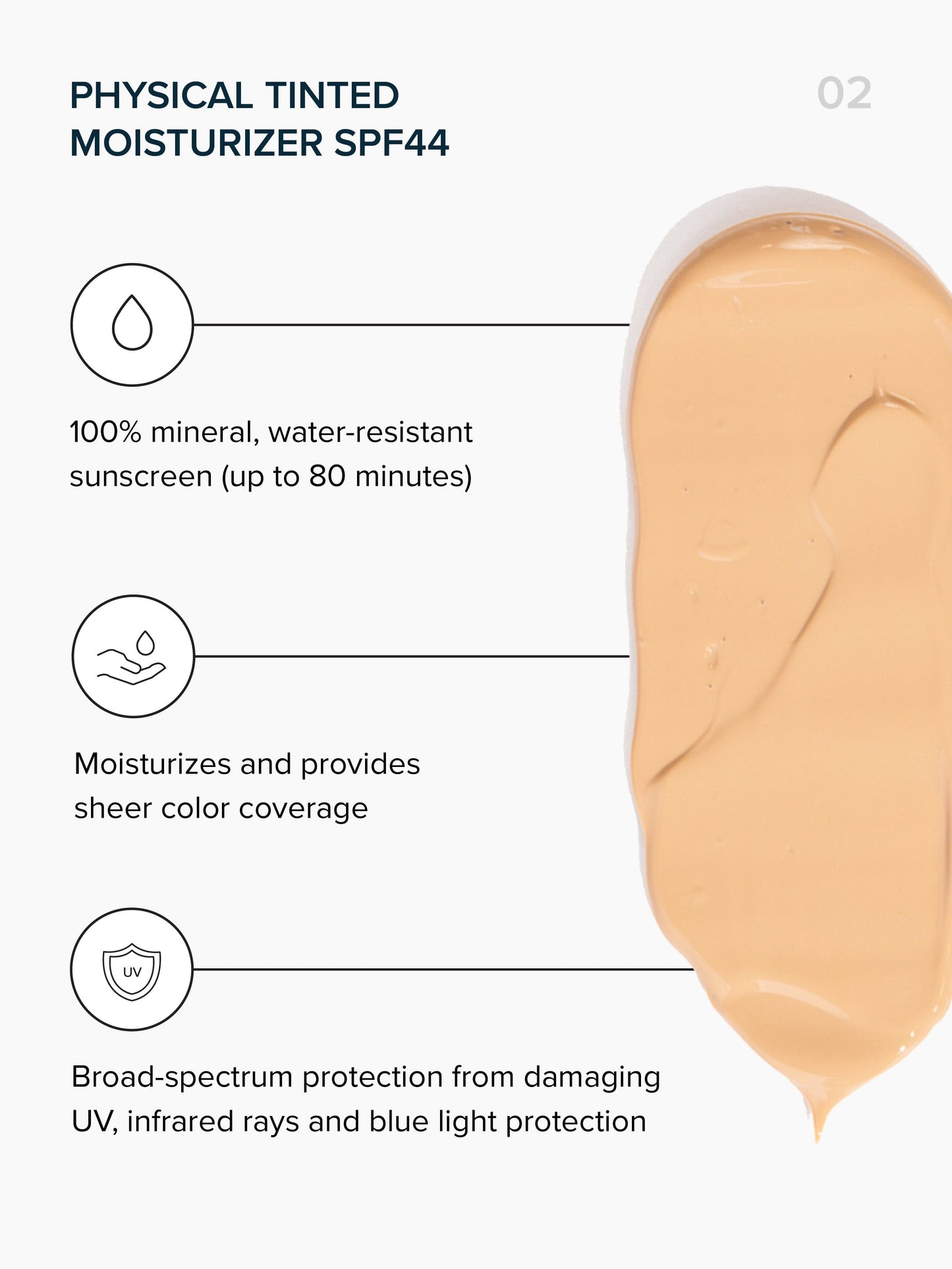 The Core3 - Physical Tinted Moisturizer SPF44