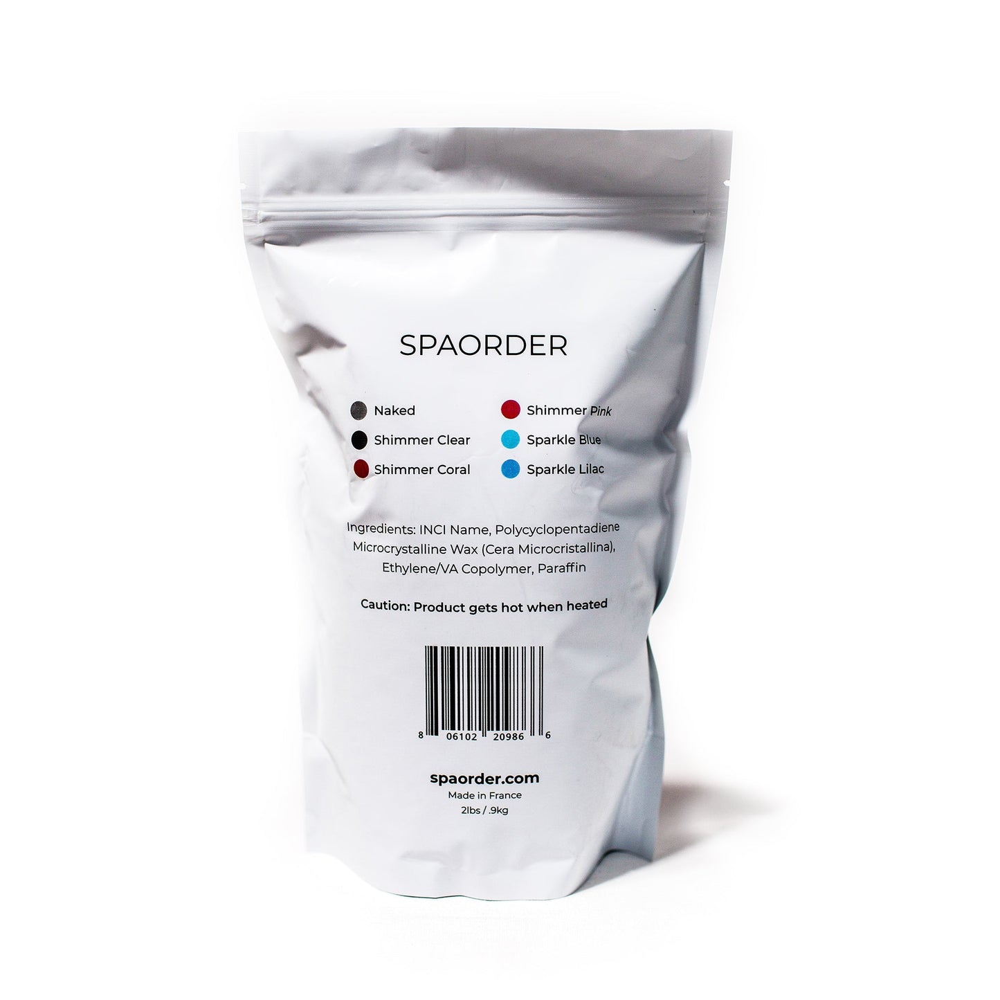 Dermwax Elite NAKED Sparkle Blue Hard Wax Beads