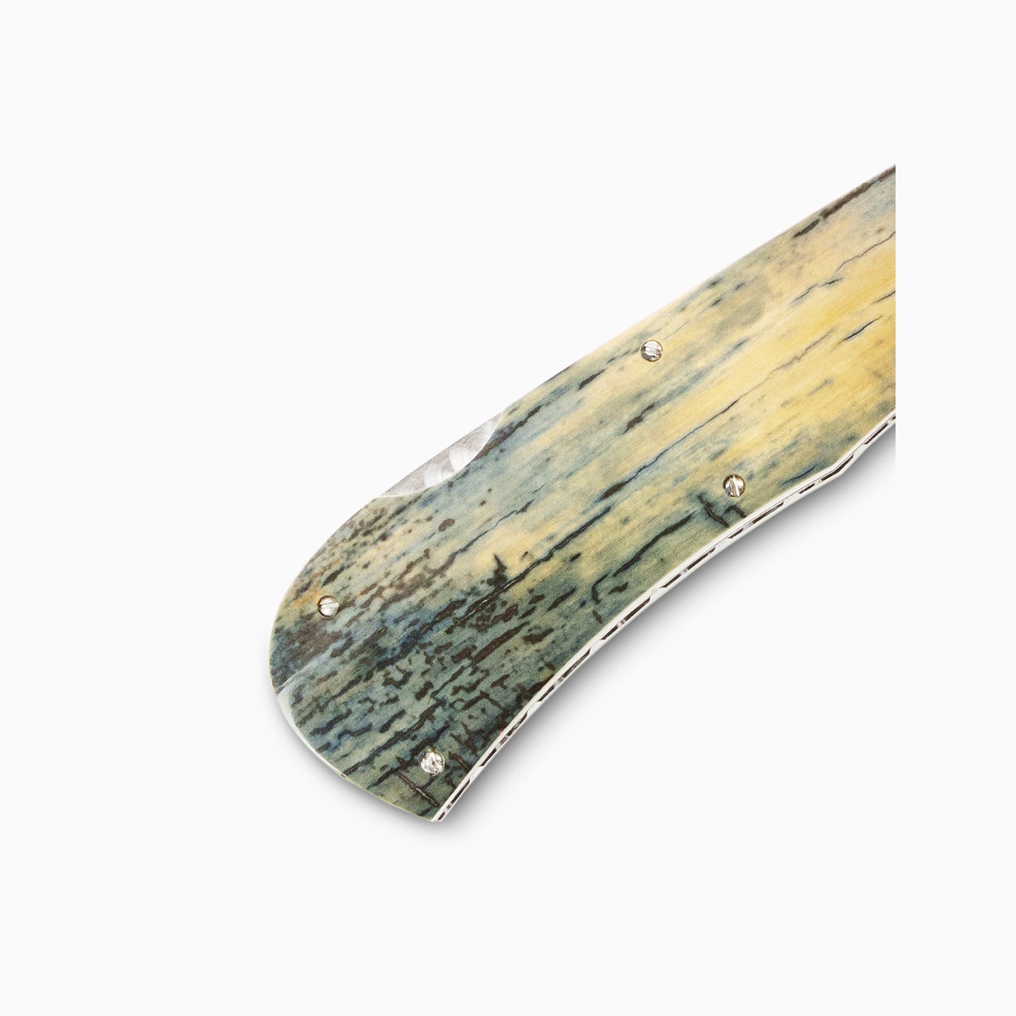 Edwards Knives - Custom 3" Damascus Lockback Knife w/ Mammoth Ivory Scales