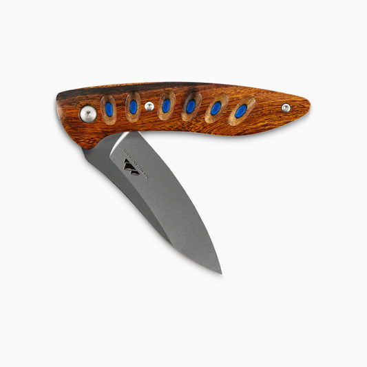 Saddleback MagnaCut Glory Folder - Ironwood & Blue Liner